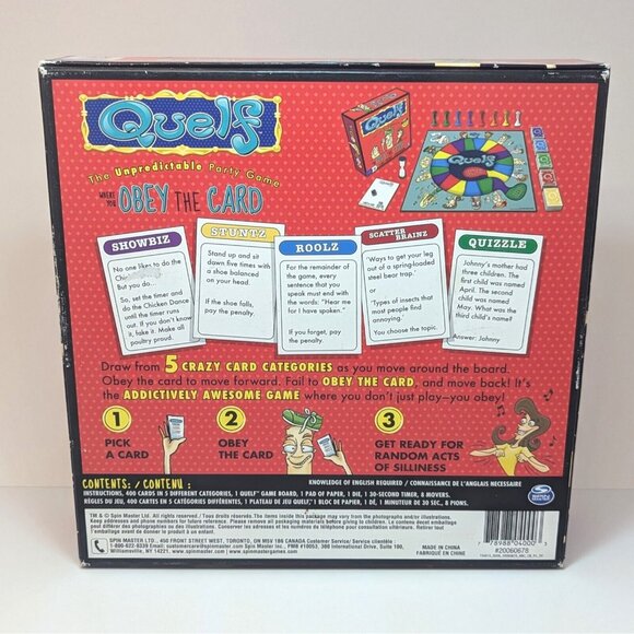 Quelf The Unpredictable Party Board Game by Spin Master, OPEN BOX - Picture 4 of 7